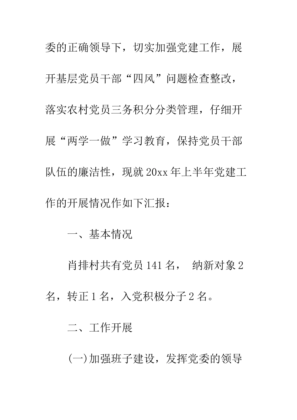 村党支部半年工作总结--精编范文_第2页