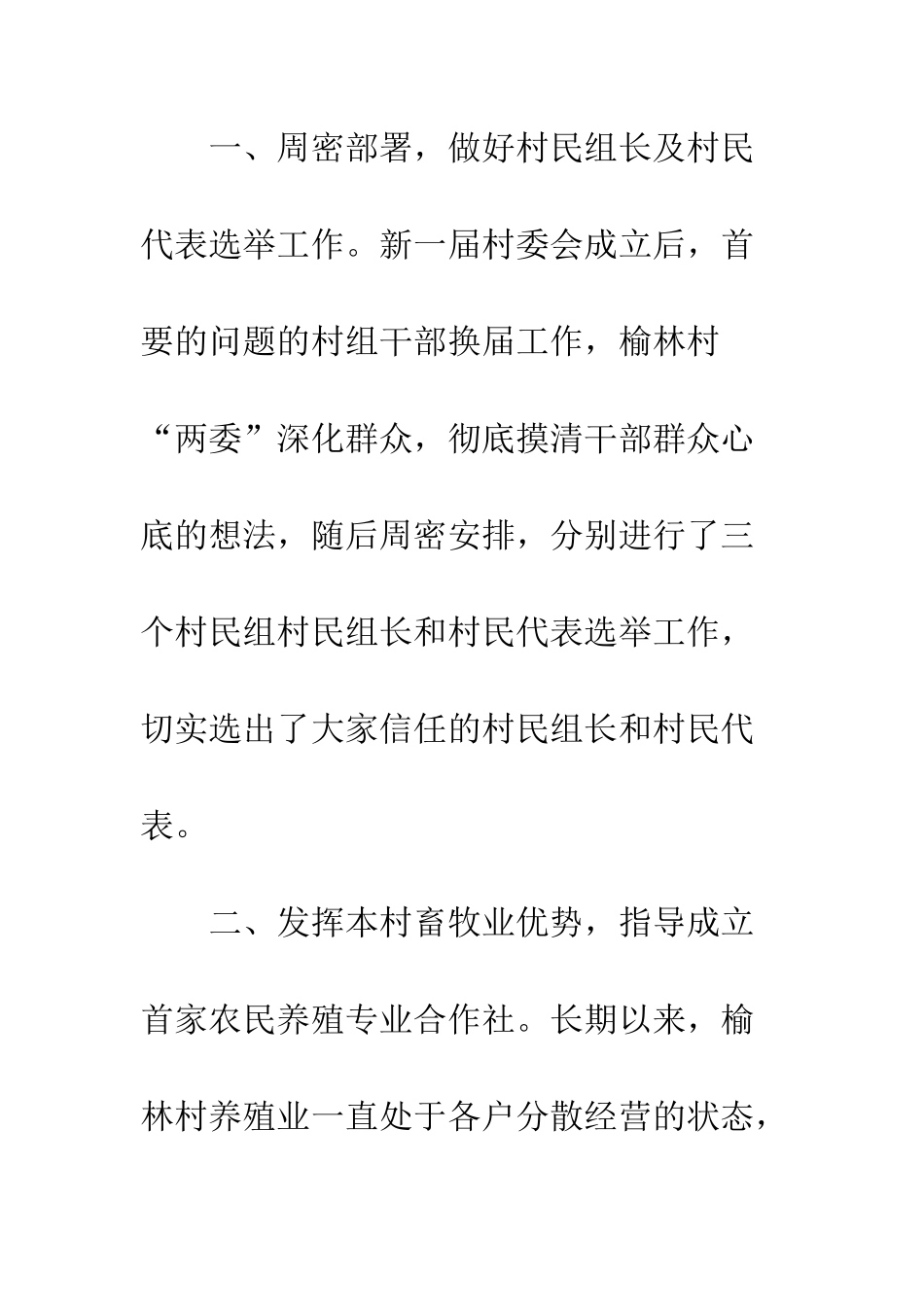 村党支部村委会工作总结--精编范文_第2页