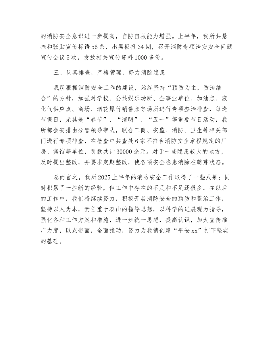 某派出所上半年消防安全工作总结_第2页