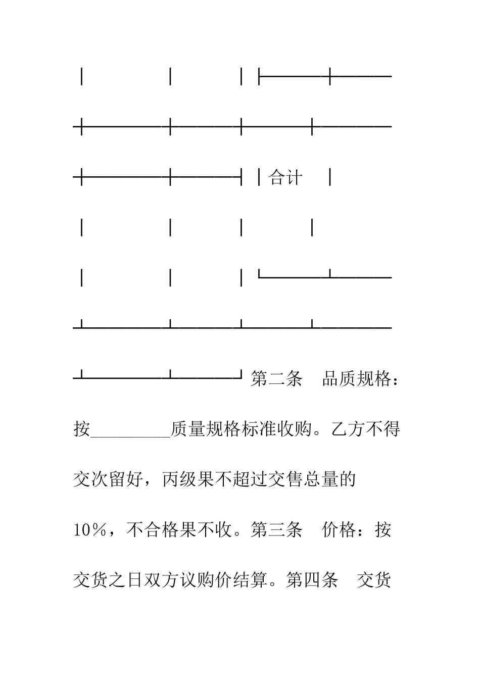 柑桔采购合同--精编范文_第3页