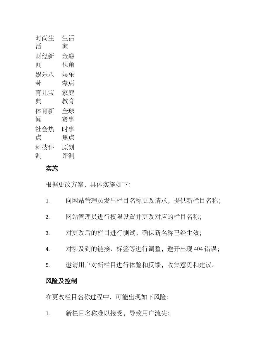栏目名称更改方案_第2页