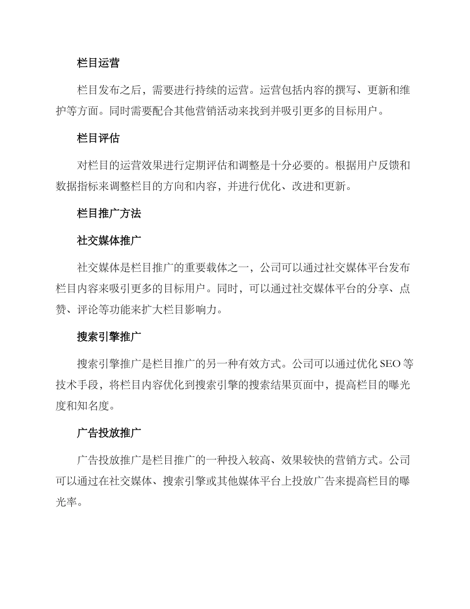 栏目推广方案_第2页