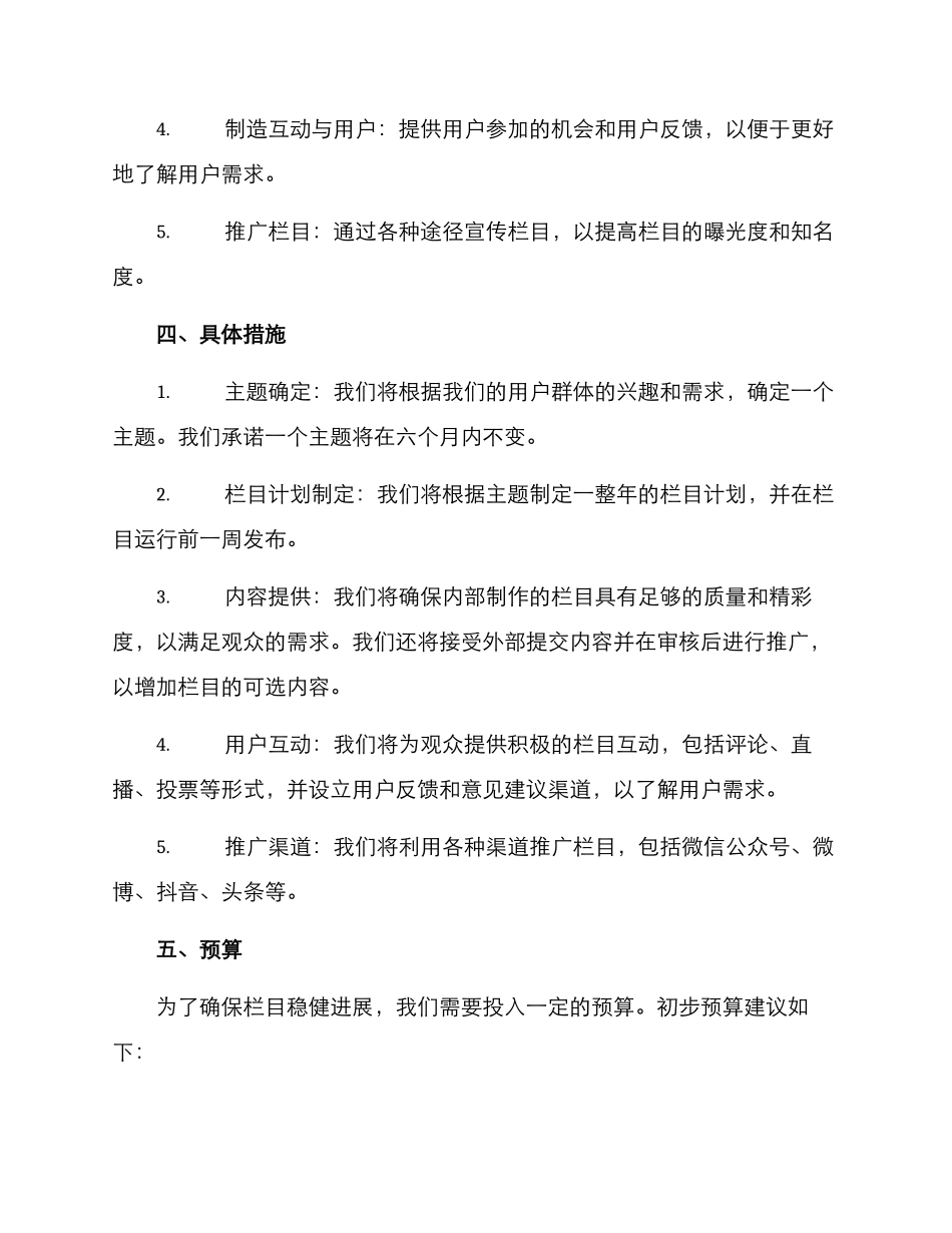 栏目运行策划方案_第2页