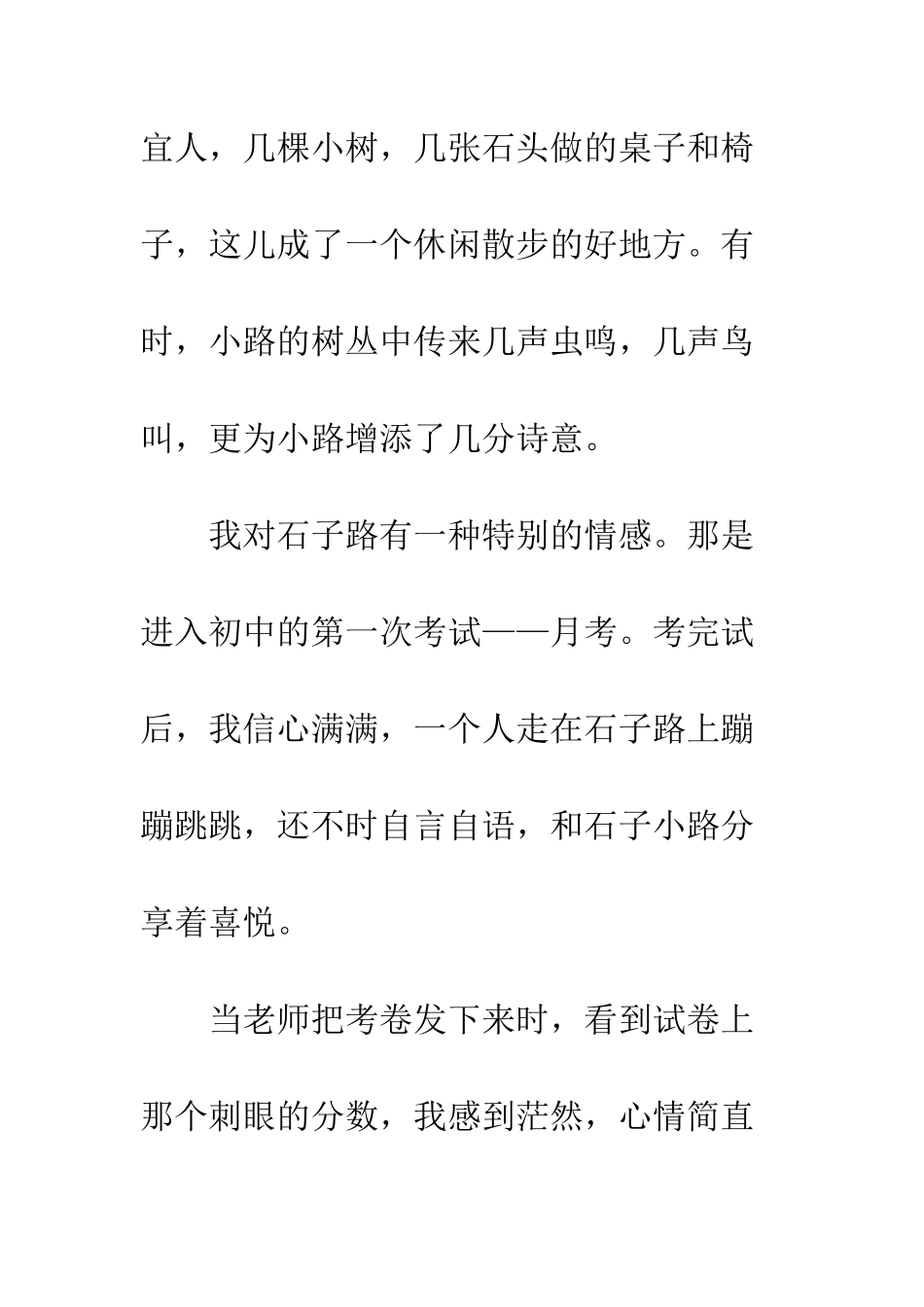 校园的石子路初一作文-走出校园作文600字_第2页