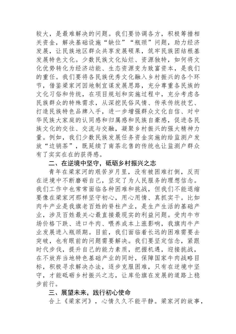 心得体会：从《梁家河》感悟工作的力量与担当_第2页