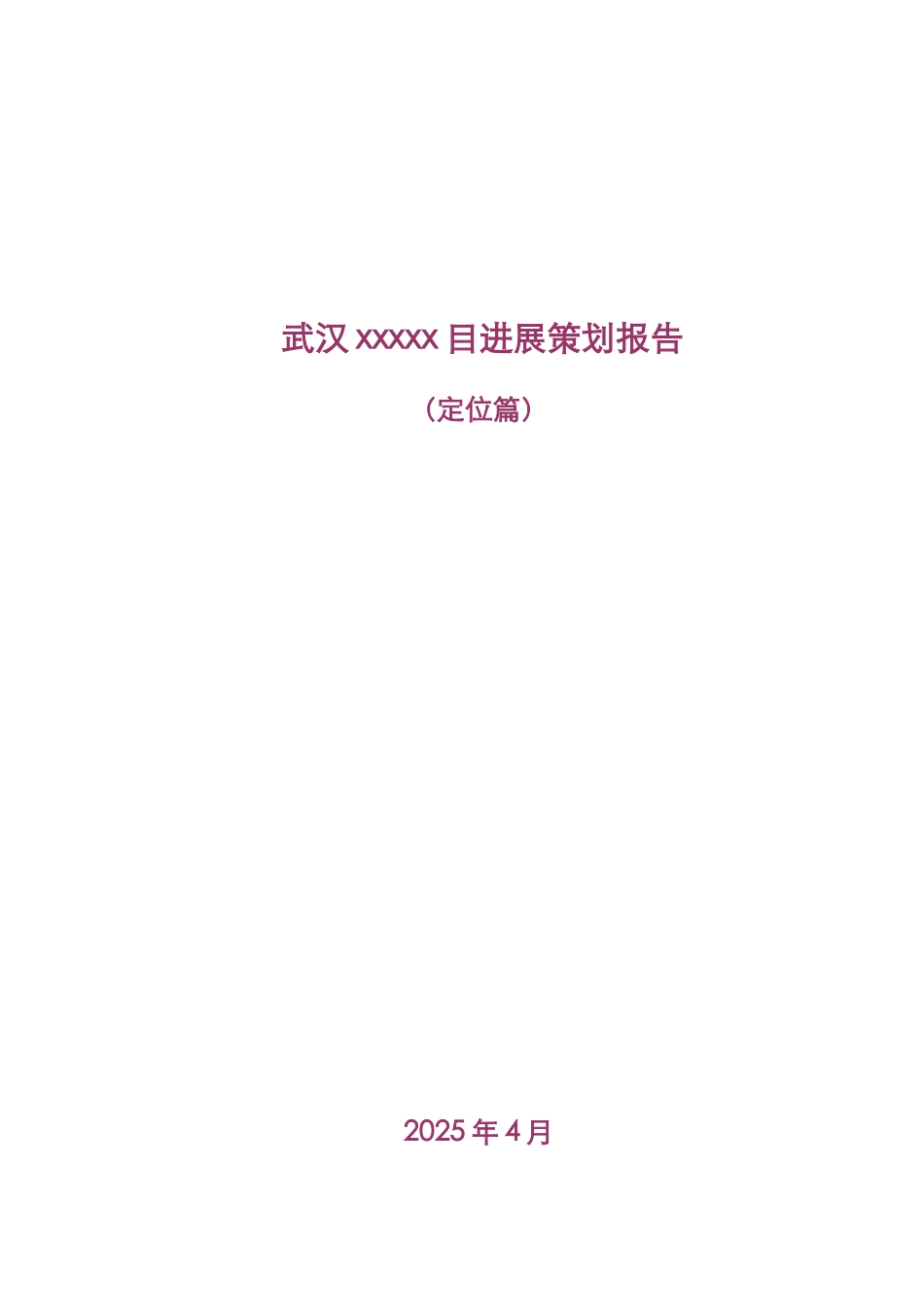武汉目发展策划组织报告样本_第2页