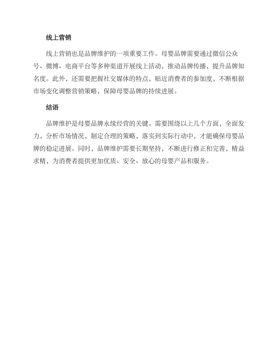 母婴品牌维护方案_第2页
