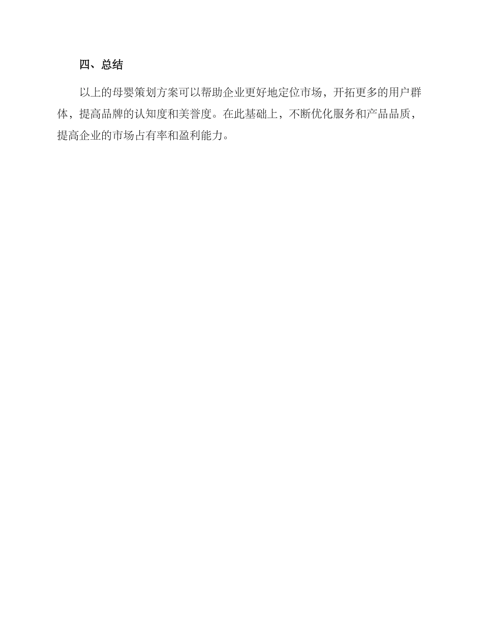 母婴策划方案_第3页