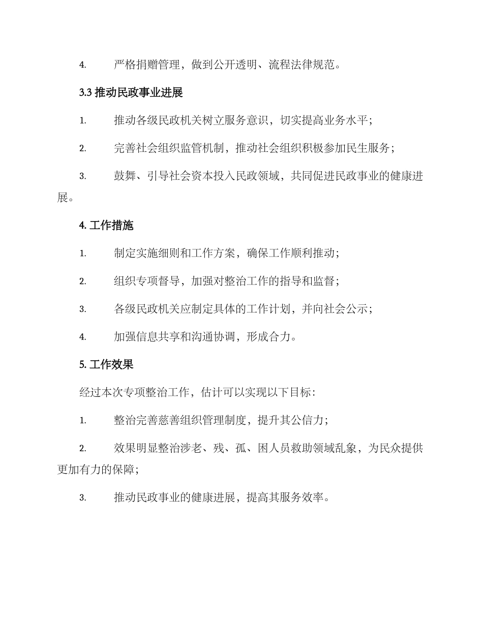 民政专项整治工作方案_第2页