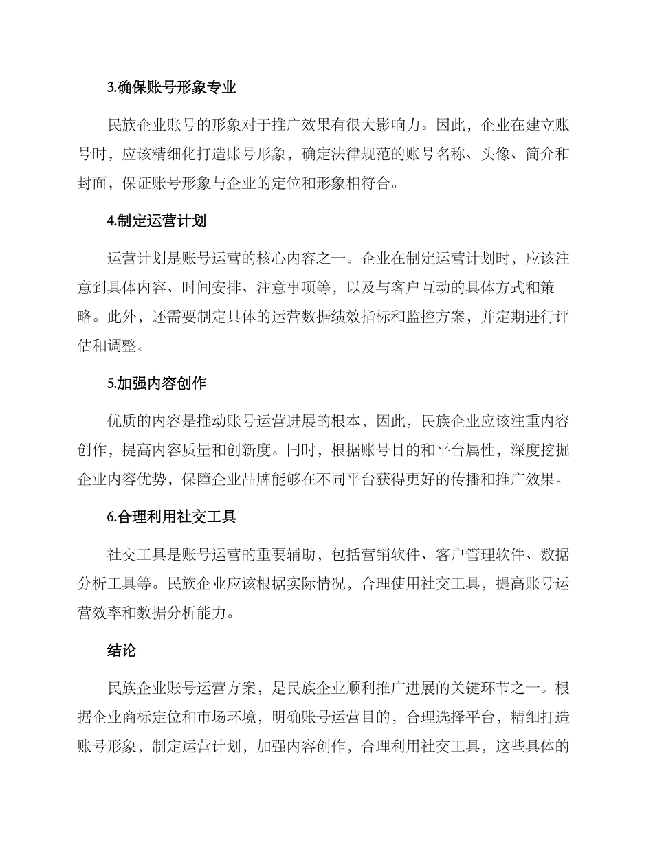 民族企业账号运营方案_第2页