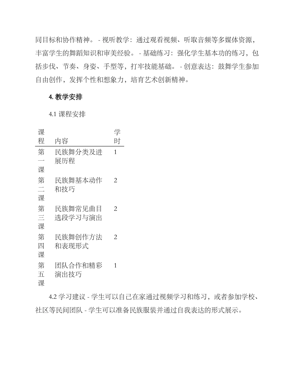 民族舞四级教学方案_第2页