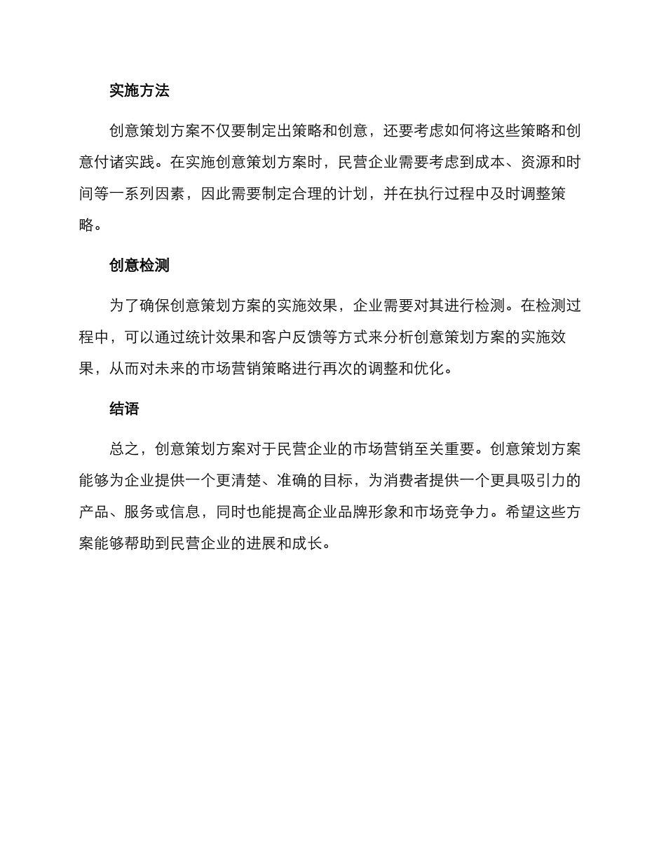 民营企业创意策划方案_第2页