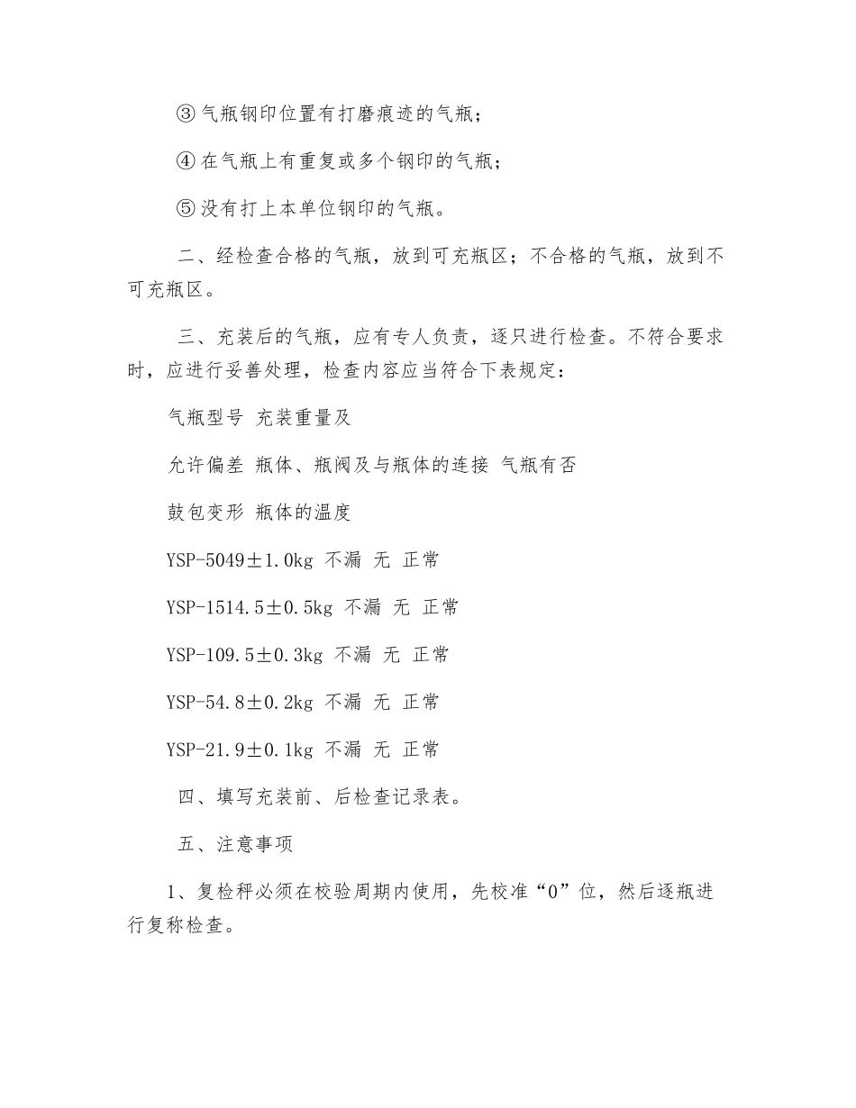 气瓶充装前、后检查操作规程_第2页