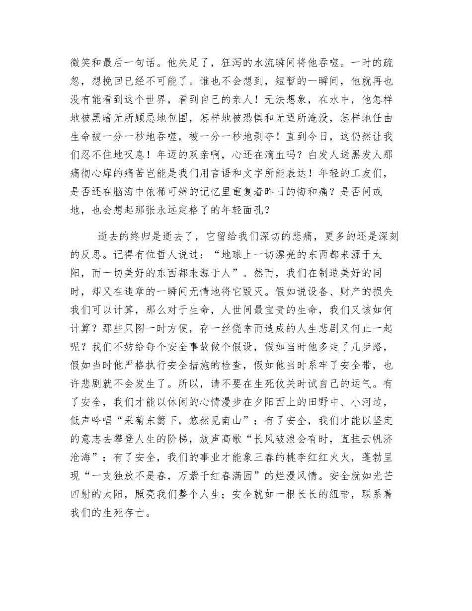 水利安全生产演讲稿_第2页