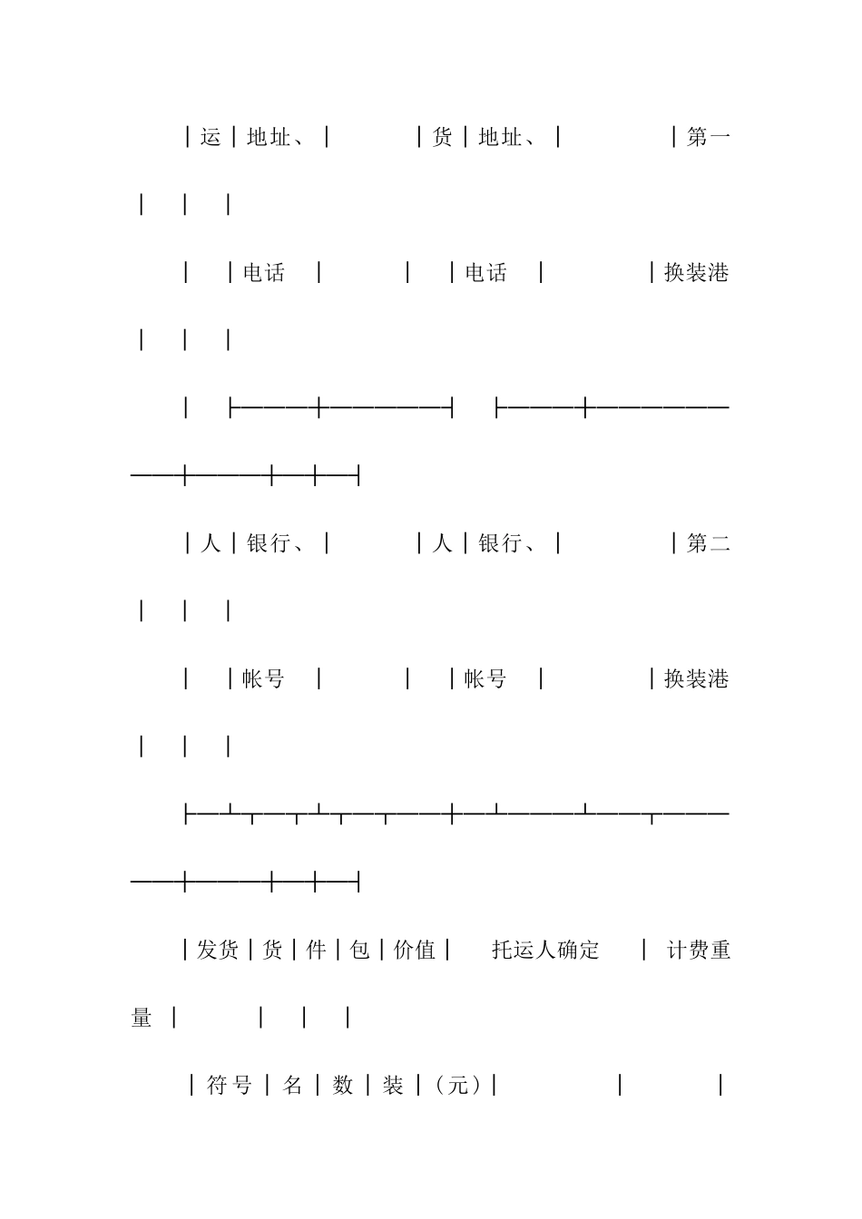 水水联运货物运单_第3页