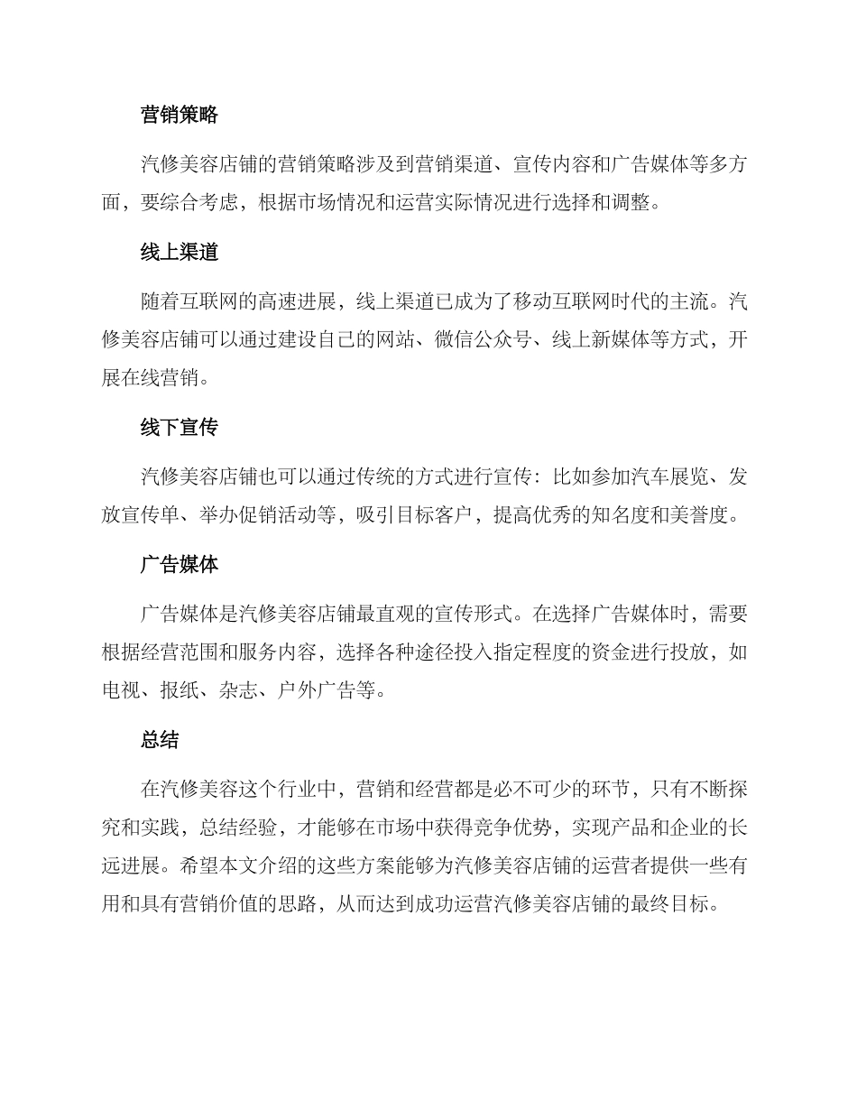 汽修美容运营方案_第3页