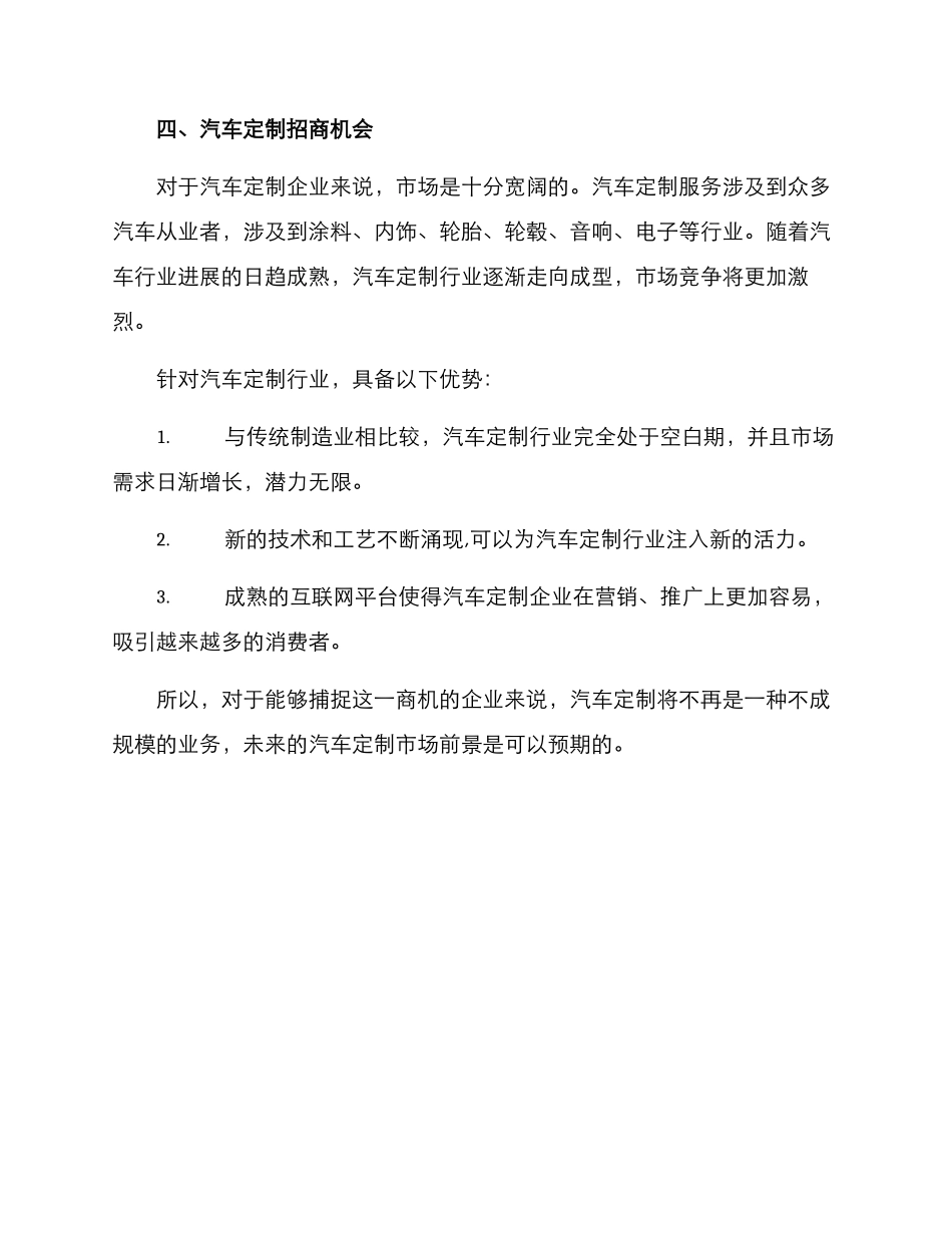 汽车定制招商方案_第3页