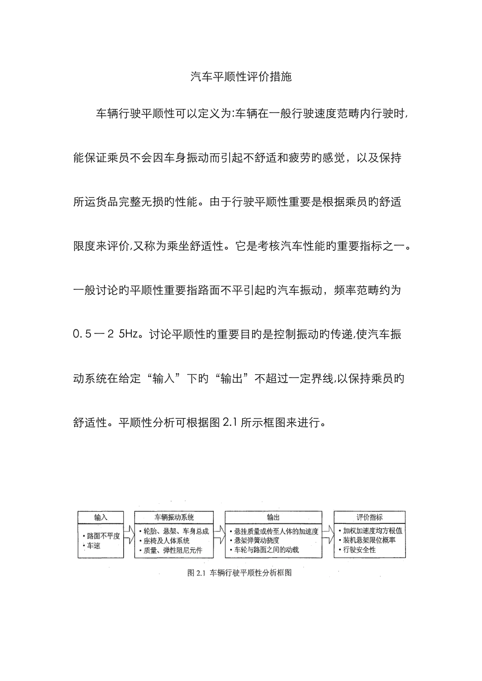 汽车平顺性评价_第1页