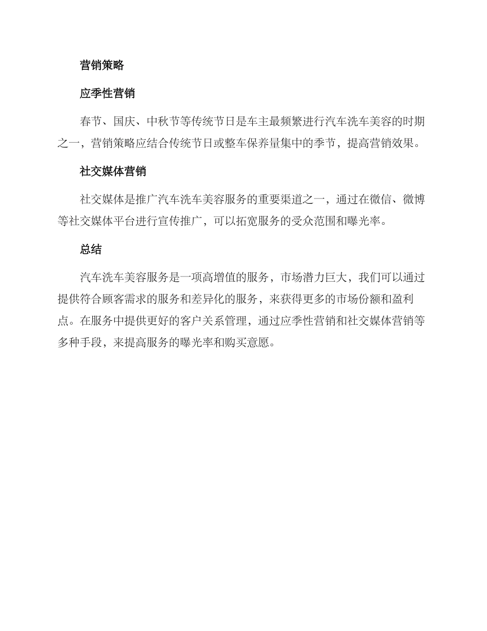 汽车洗车美容策划方案_第3页