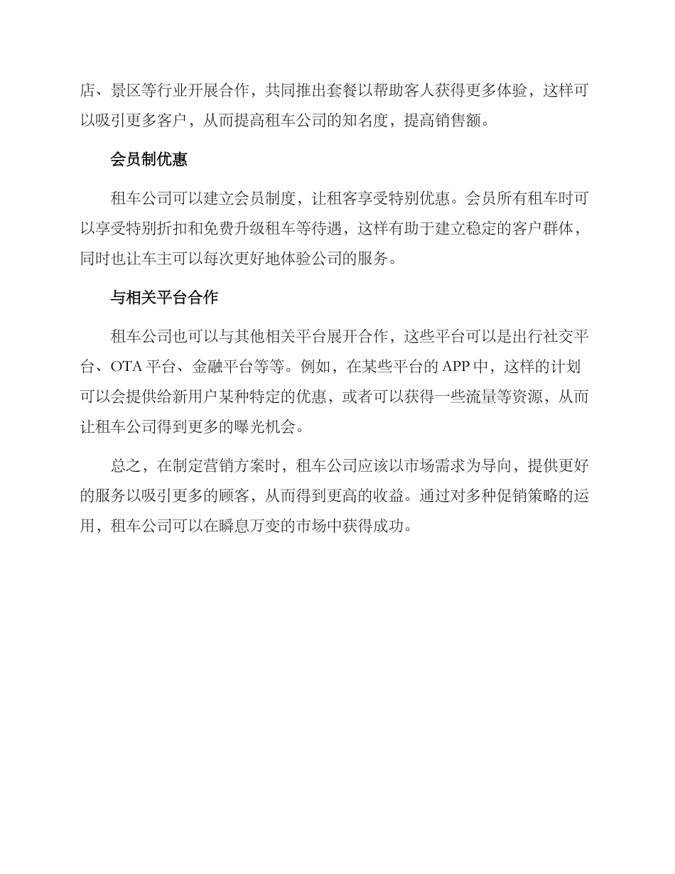 汽车租车营销方案_第2页