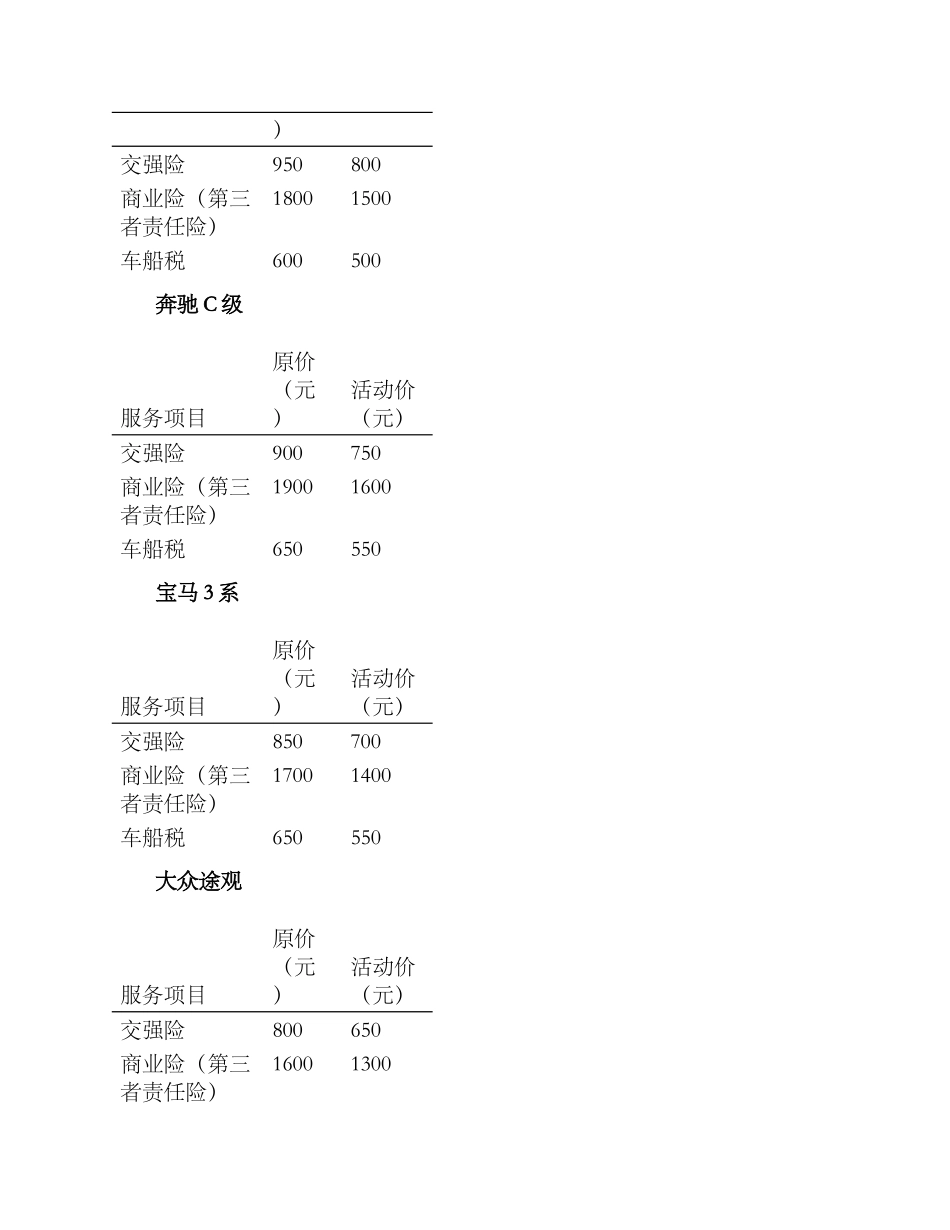 汽车续保年底活动方案_第2页