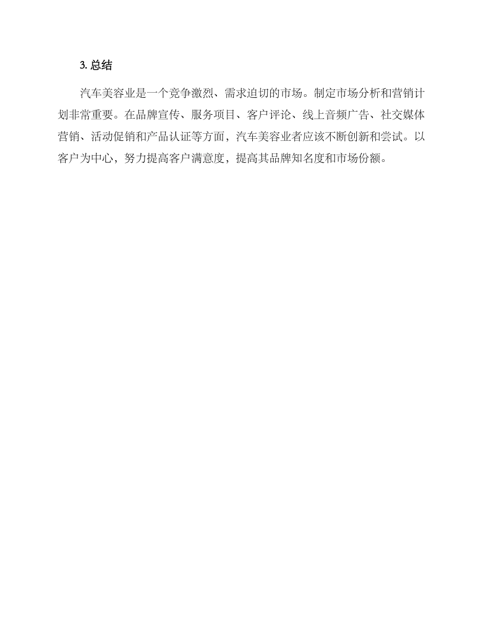 汽车美容业营销方案_第3页
