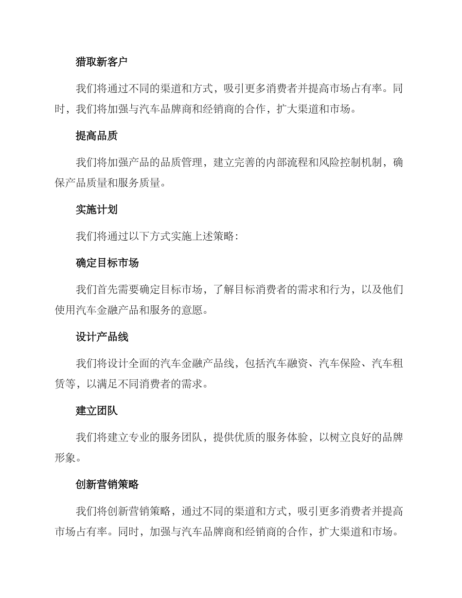 汽车金融公司企划方案_第3页