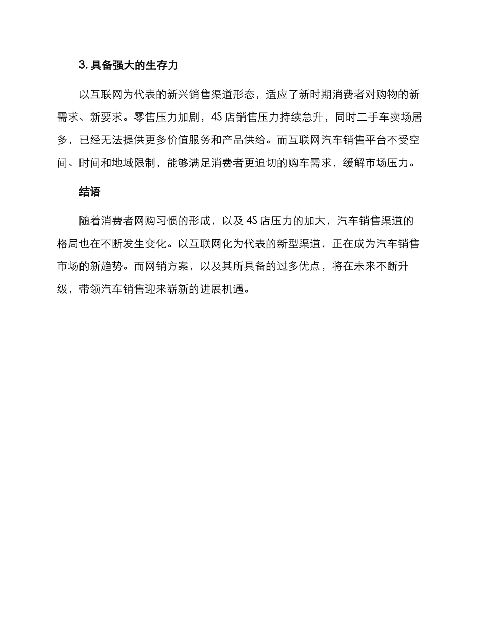 汽车销售网销方案_第3页