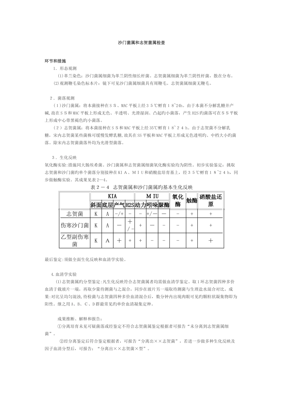 沙门菌属和志贺菌属检验_第1页