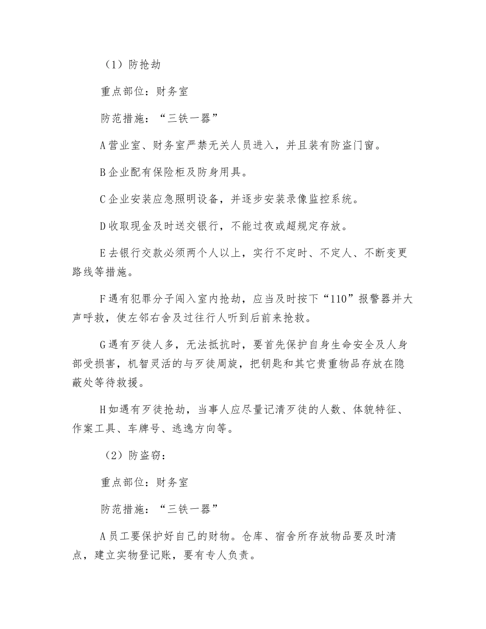 治安安全防范预案_第2页
