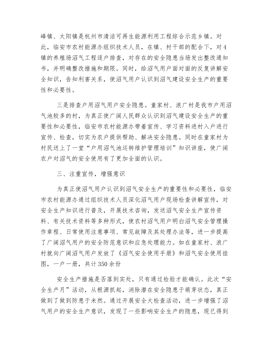 沼气安全生产大排查工作总结_第2页