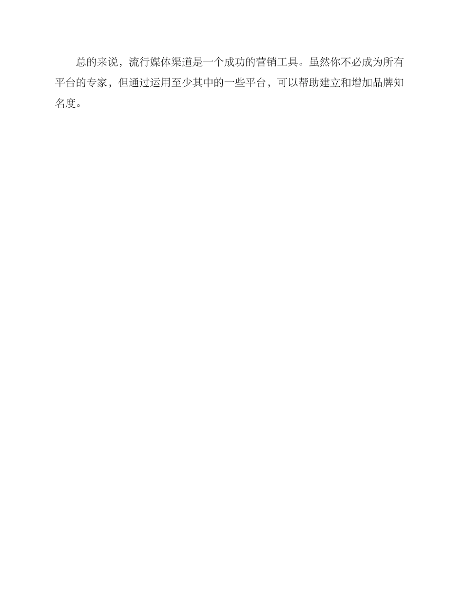 流行媒体渠道营销方案_第3页