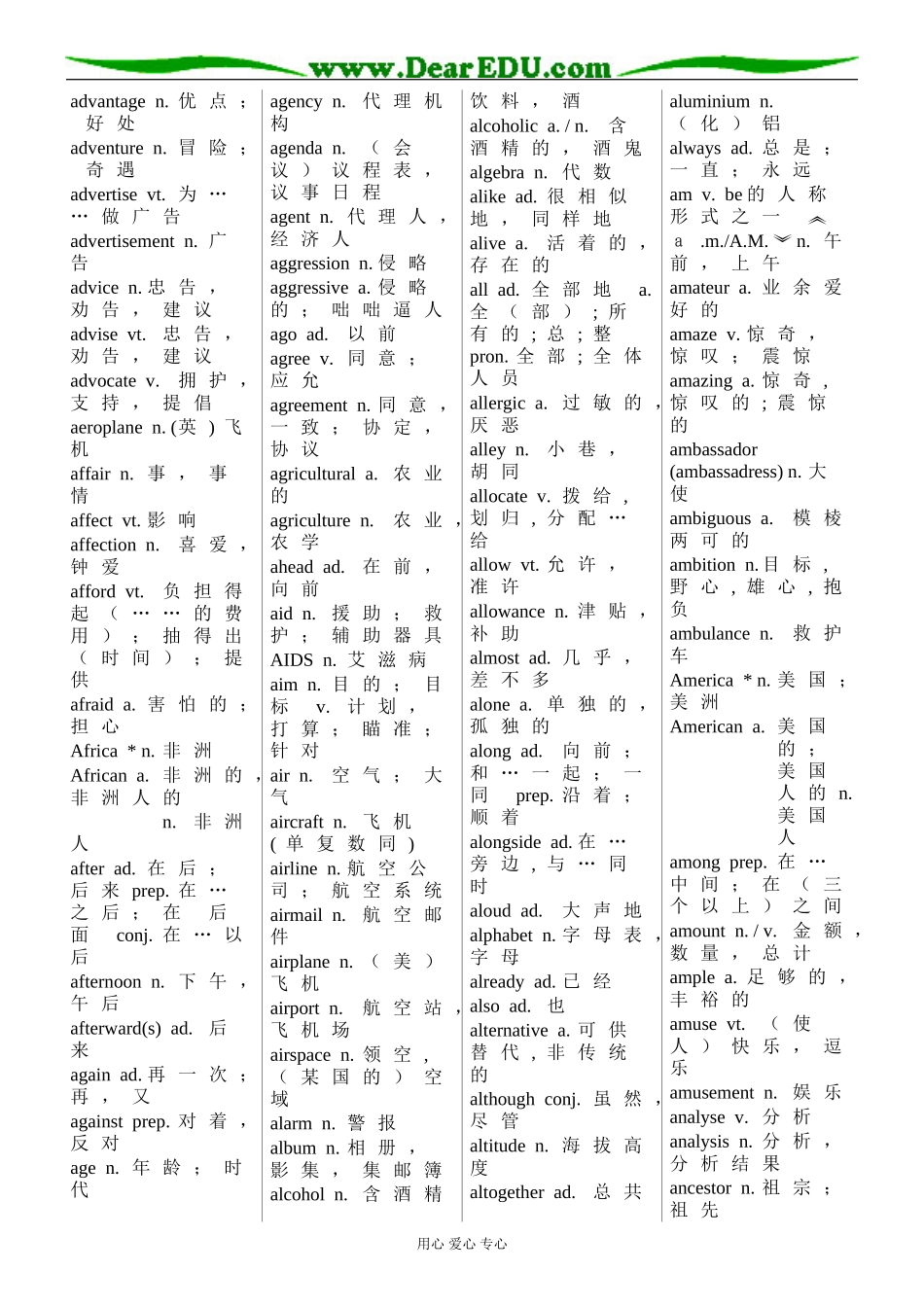 广东省2008年高中新课程高三英语标准词汇表教案_第2页