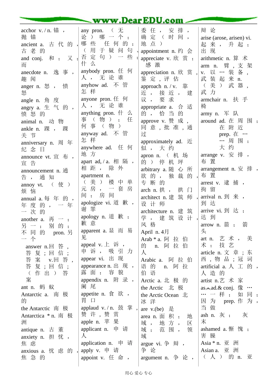 广东省2008年高中新课程高三英语标准词汇表教案_第3页