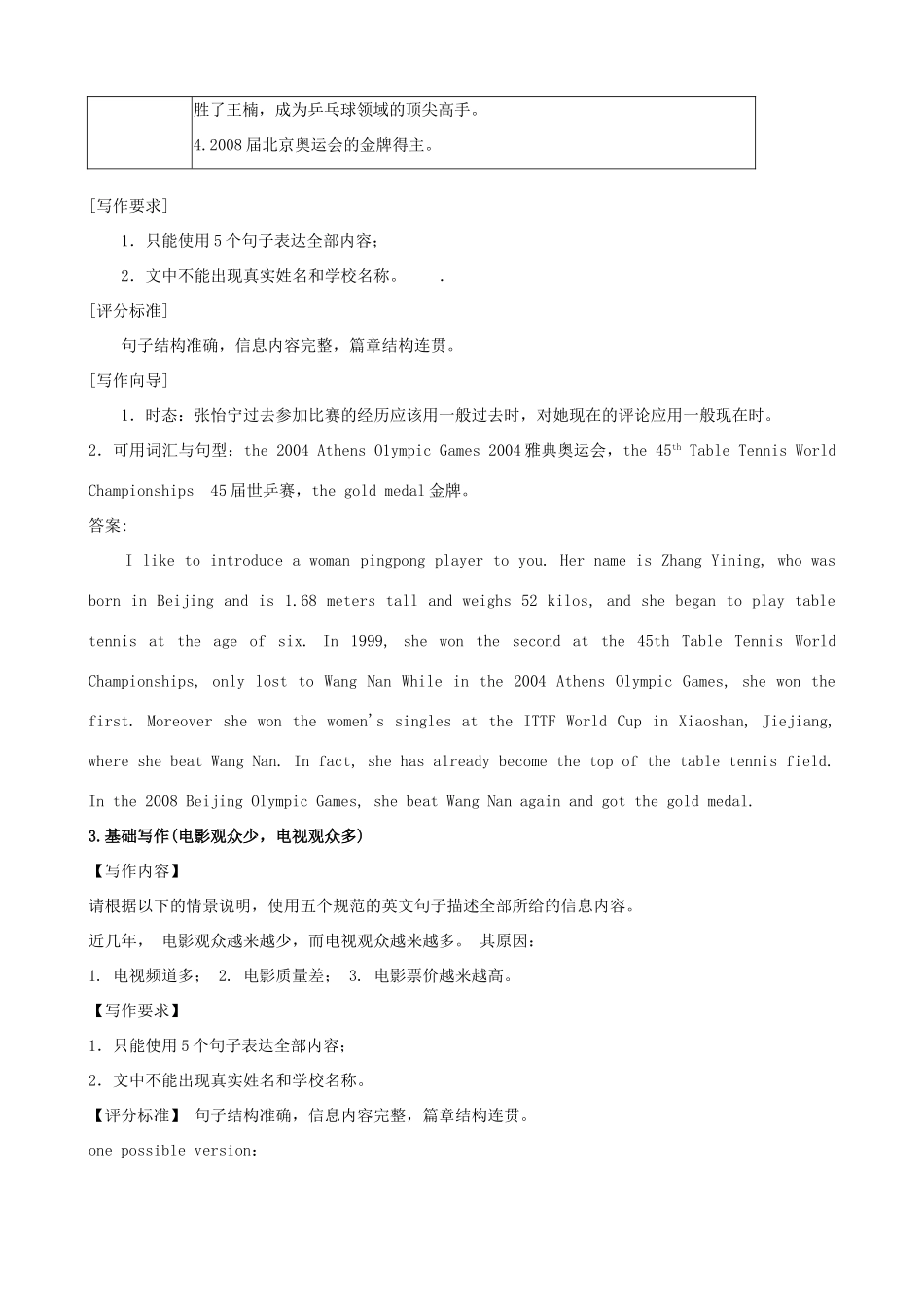 广东省2011高考英语基础写作专题素材 新人教版_第2页