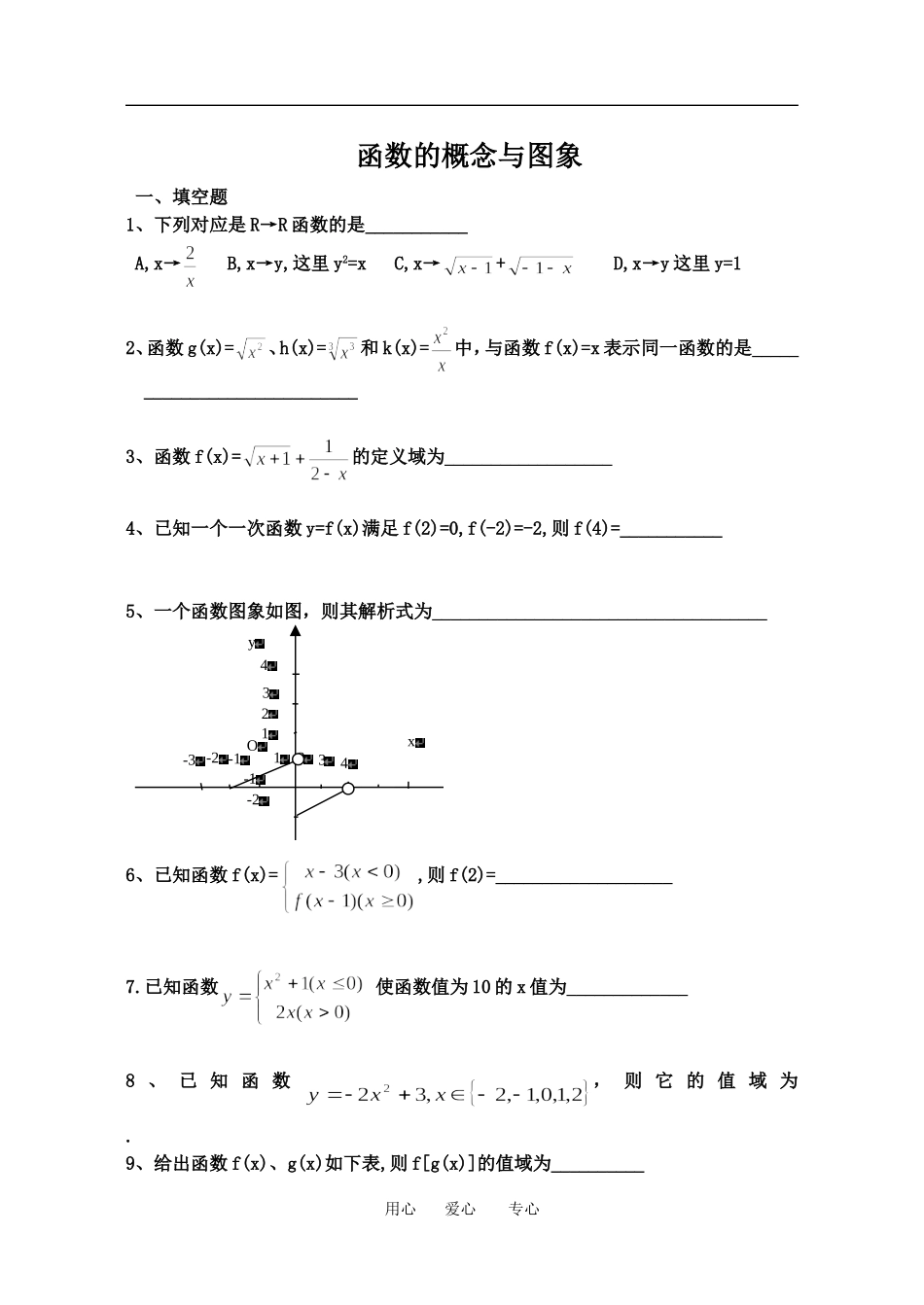 函数概念及图象_第1页