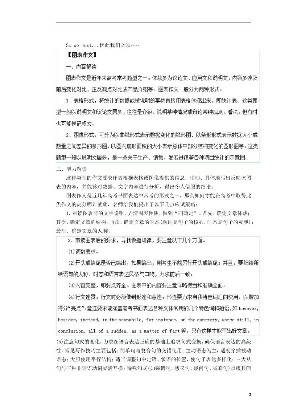 广东省东莞市南开实验学校2014年高考英语二轮复习 专题06 书面表达精品教学案（无答案）_第3页