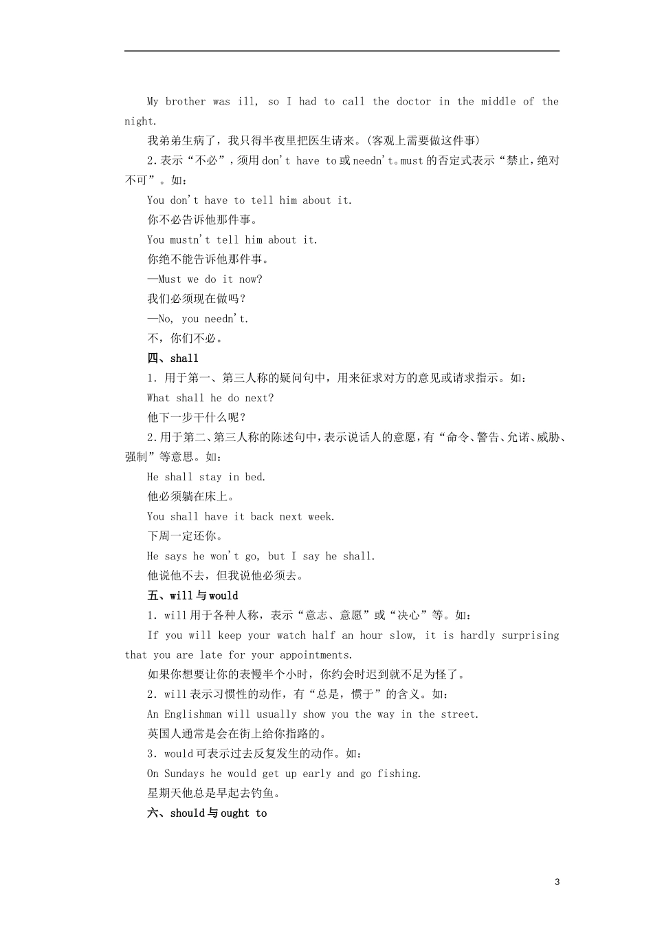 广东省东莞市南开实验学校2014年高考英语二轮复习 专题07 情态动词和虚拟语气精品教学案（含解析）_第3页