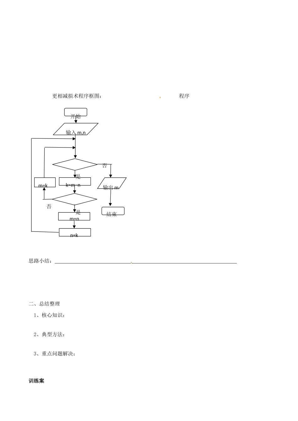 广东省惠州市惠阳一中实验学校高中数学 算法案例（1）导学案 新人教A版必修1_第3页