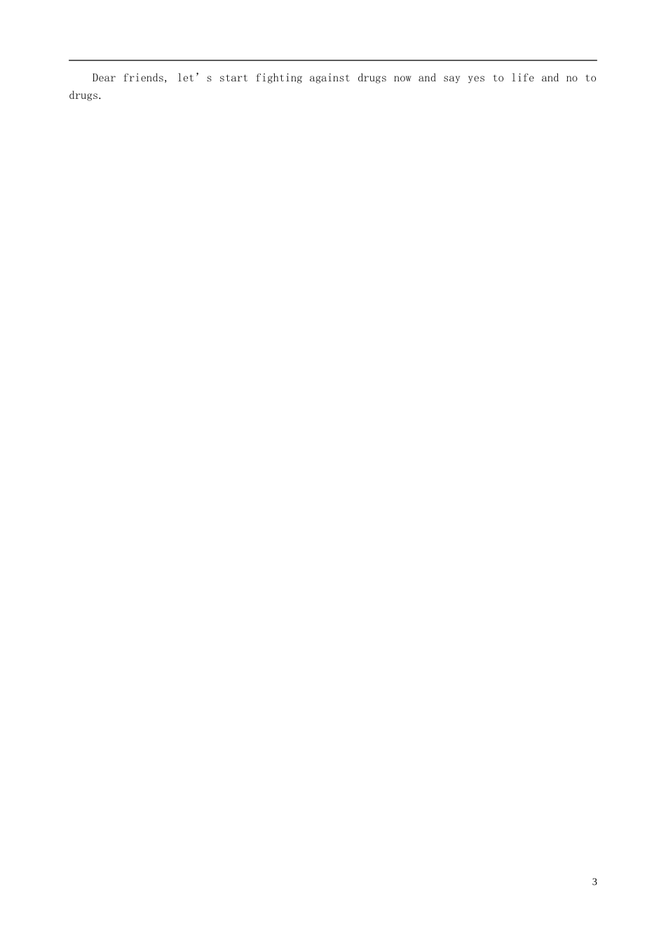 广东省惠州市惠阳一中实验学校高中英语 Unit3 第5课时 writing学案 新人教版选修6_第3页