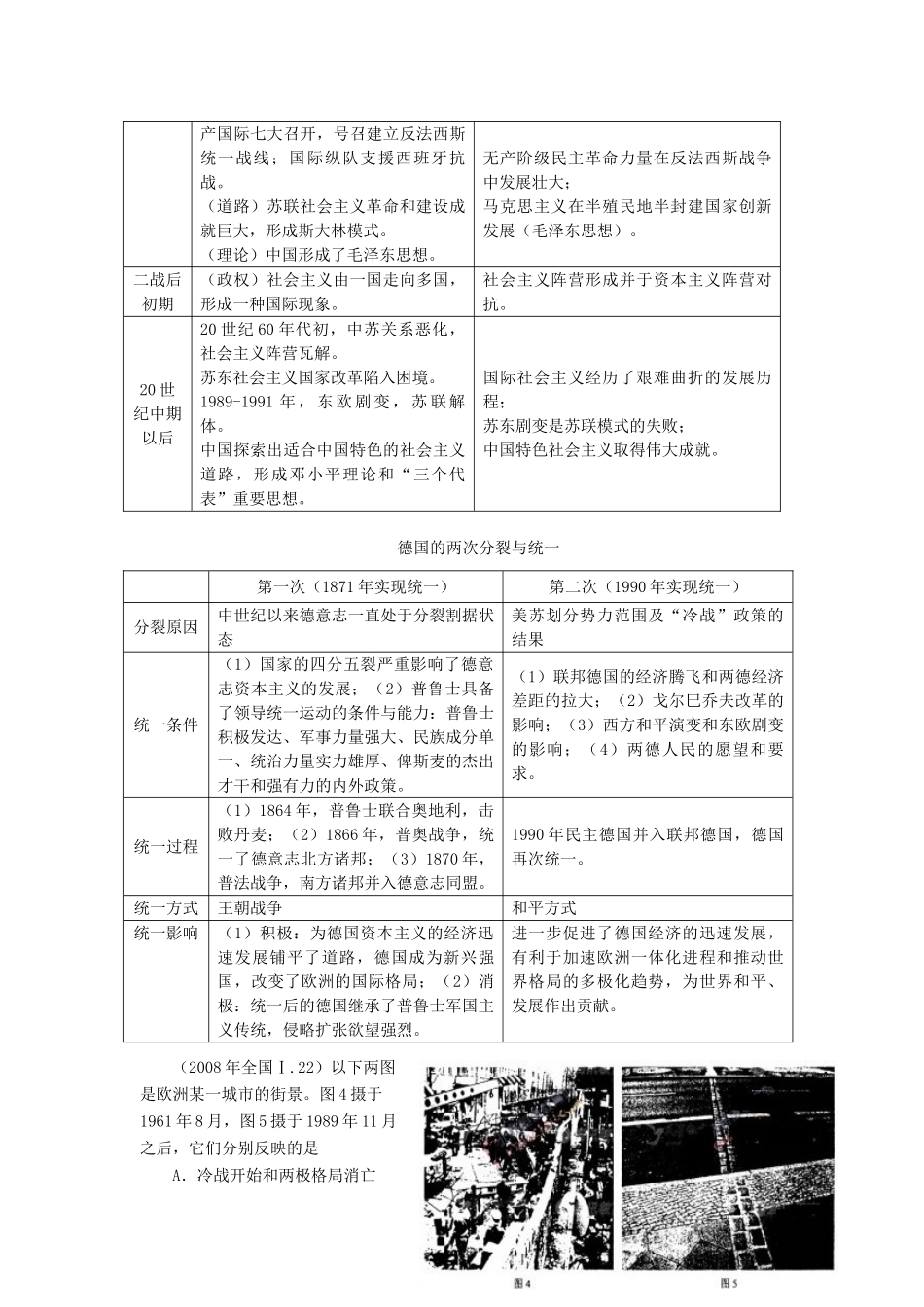 贵州省施秉一中2012高考历史二轮复习 专题27 世界格局的变化学案 大纲人教版_第3页