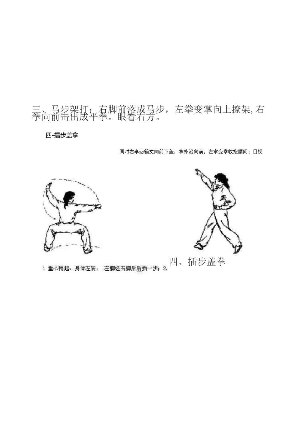 五步拳动作要领及图解_第3页