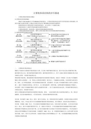 计算机体系结构总结