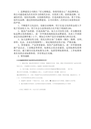 质量奖答辩准备材料