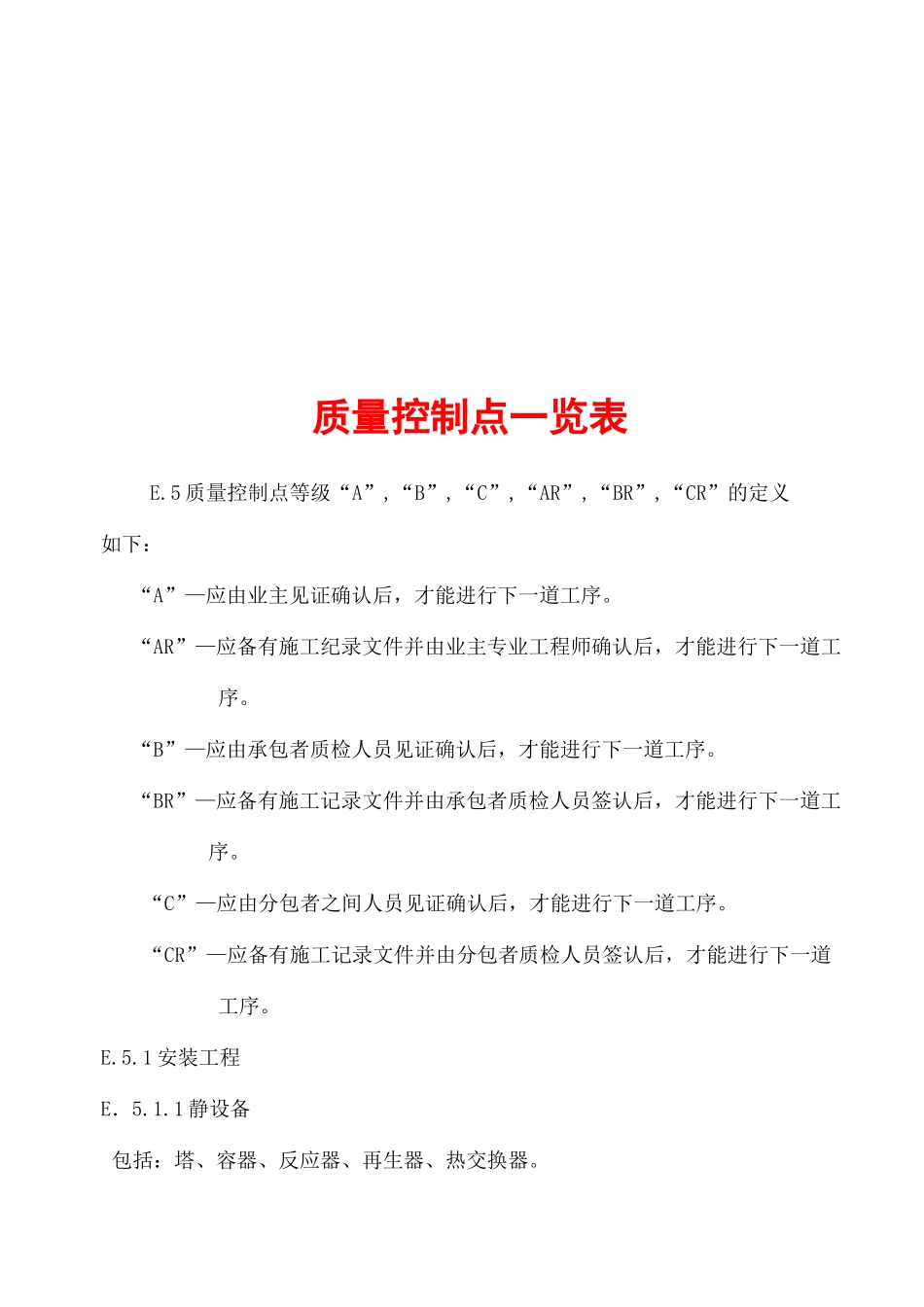 质量控制点一览表_第2页