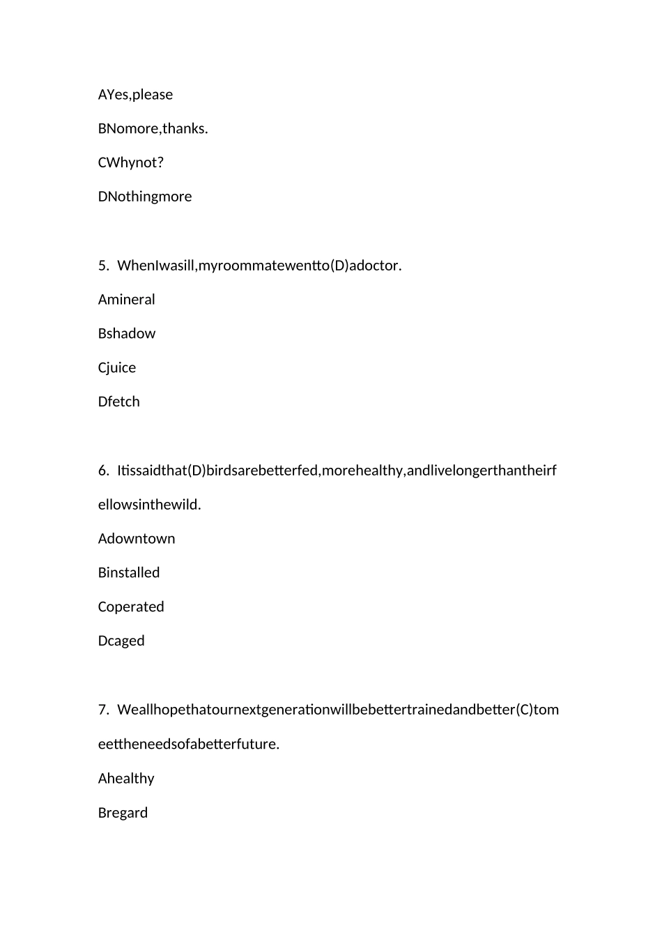 传媒《大学英语(预备二)》课程考试作业考核试题_第2页