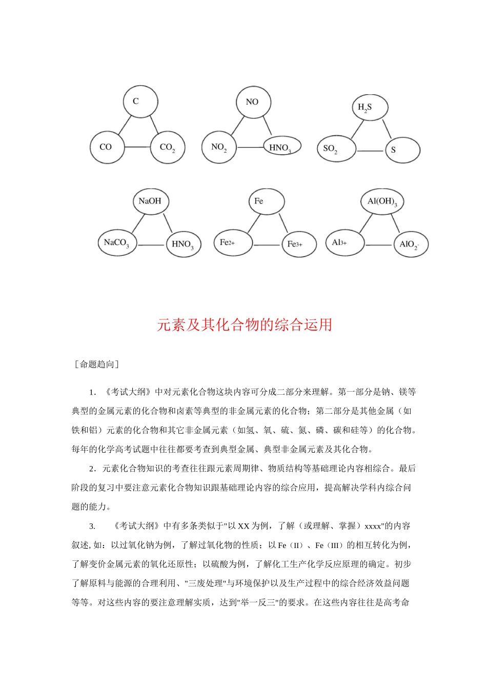 元素及其化合物知识总结_第3页