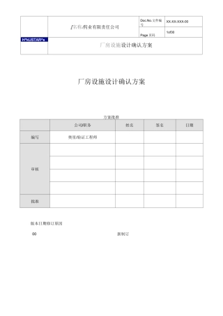 DQ  厂房设施设计确认方案