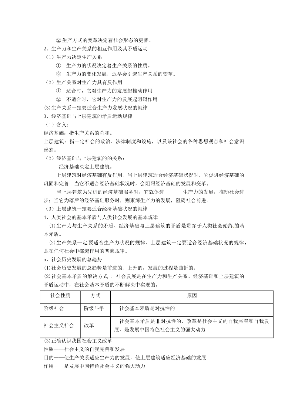 高中政治 第11课 寻觅社会的真谛学案 新人教版必修4-新人教版高二必修4政治学案_第2页