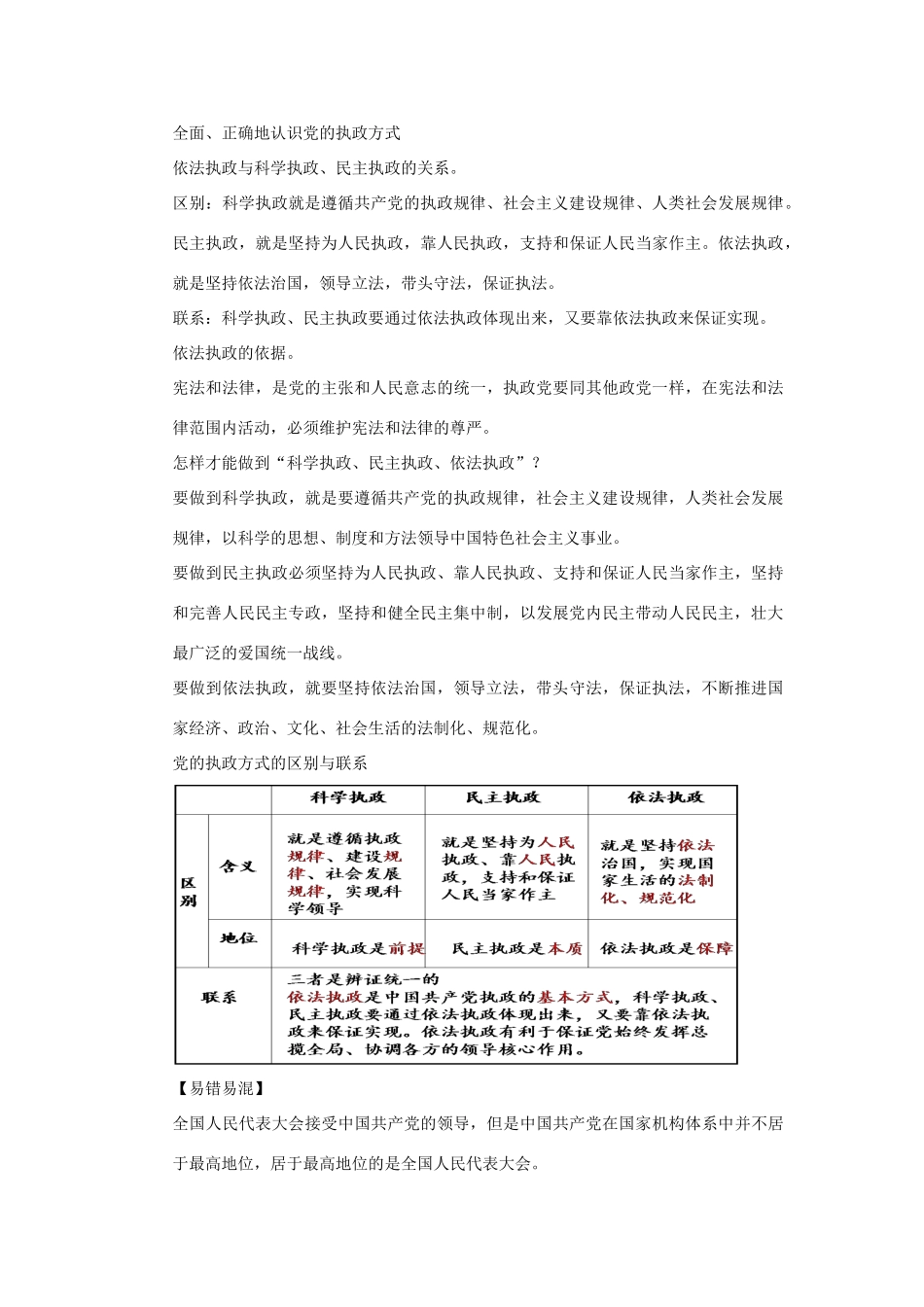 高中政治 中国共产党执政 历史和人民的选择导学案 新人教版必修2_第3页